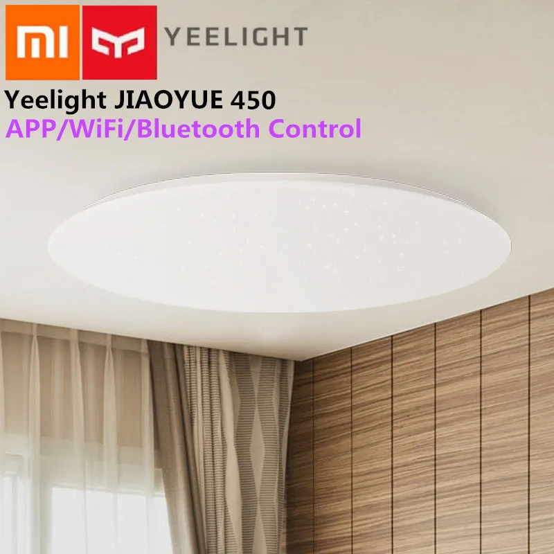

Xiaomi Yeelight Jiaoyue 450 Led Smart Ceiling Lamp Dust Proof Support Bluetooth App Control Mijia Smart Home Remote Control