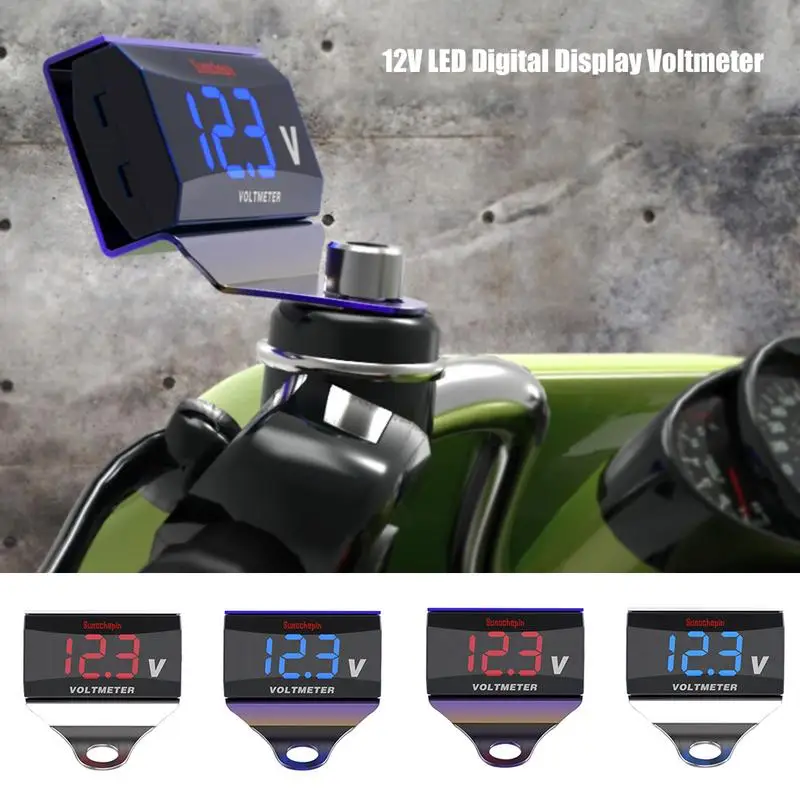 12V LED Digital Display Voltmeter Car Motorcycle Voltage Volt Gauge Panel Meter with bracket
12V LED Digital Display Voltmeter Car Motorcycle Voltage Volt Gauge Panel Meter with bracket