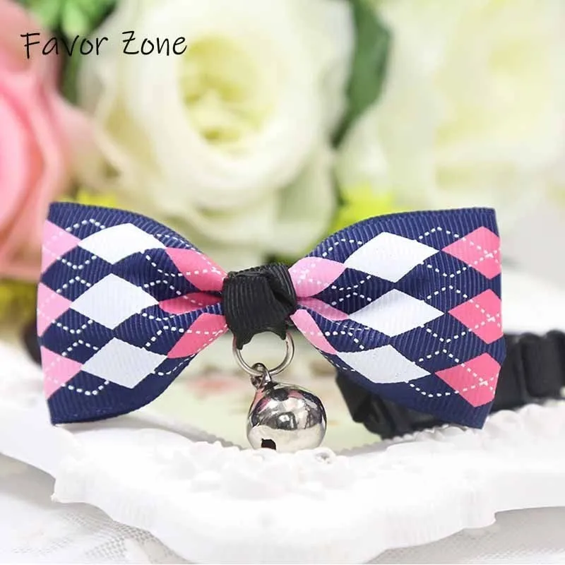 Bow-Knot Bells Dog Collar Print Puppy kittens Collar Adjustable Polyester Dogs Collars Necklace Teddy Small Cats Pets Products
Bow-Knot Bells Dog Collar Print Puppy kittens Collar Adjustable Polyester Dogs Collars Necklace Teddy Small Cats Pets Products