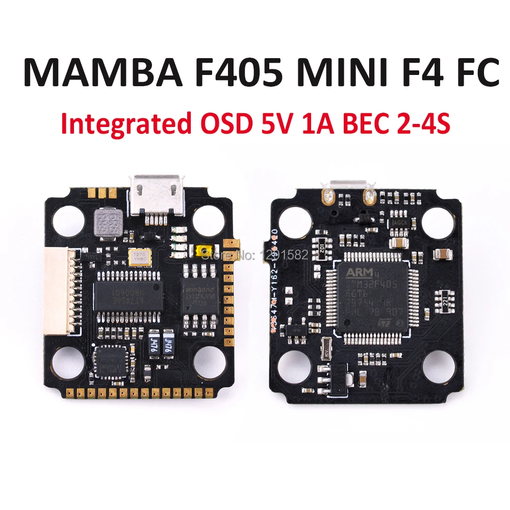 MAMBA F405 MINI F4 Flight Controller Integrated OSD 5V 1A BEC 2-4S for DIY FPV Racing Drone Quadcopter
MAMBA F405 MINI F4 Flight Controller Integrated OSD 5V 1A BEC 2-4S for DIY FPV Racing Drone Quadcopter