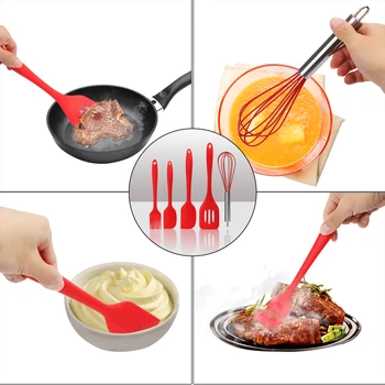 Egg Beater Spoon Spatula Oil Brush 5Pcs/Set Food Grade Silicone Cooking Tool Sets Kitchenware Kitchen Utensils Sets
Egg Beater Spoon Spatula Oil Brush 5Pcs/Set Food Grade Silicone Cooking Tool Sets Kitchenware Kitchen Utensils Sets