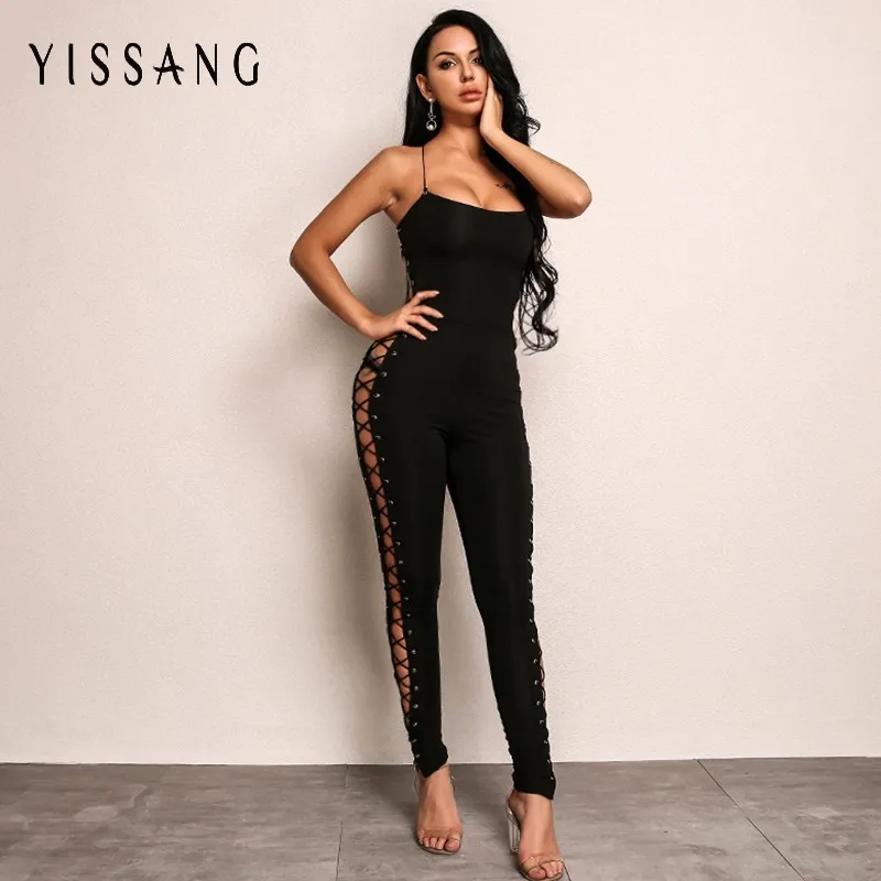 Yissang Long Bodycon Summer Rompers Womens Jumpsuit Sexy Elegant Lace Up Sleeveless Jumpsuits For Women 2019 Bandage Overalls
Yissang Long Bodycon Summer Rompers Womens Jumpsuit Sexy Elegant Lace Up Sleeveless Jumpsuits For Women 2019 Bandage Overalls