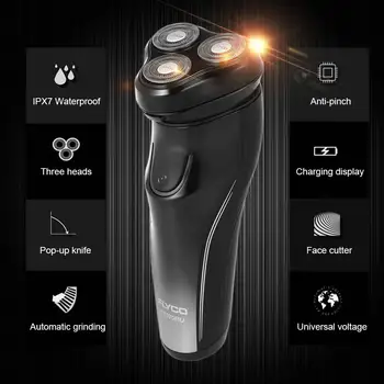 Flyco FS370RU Electric Shaver with 3 Floating Heads Men's Rechargeable Shaving Razor Fully Washable Hair Trimmer
Flyco FS370RU Electric Shaver with 3 Floating Heads Men's Rechargeable Shaving Razor Fully Washable Hair Trimmer