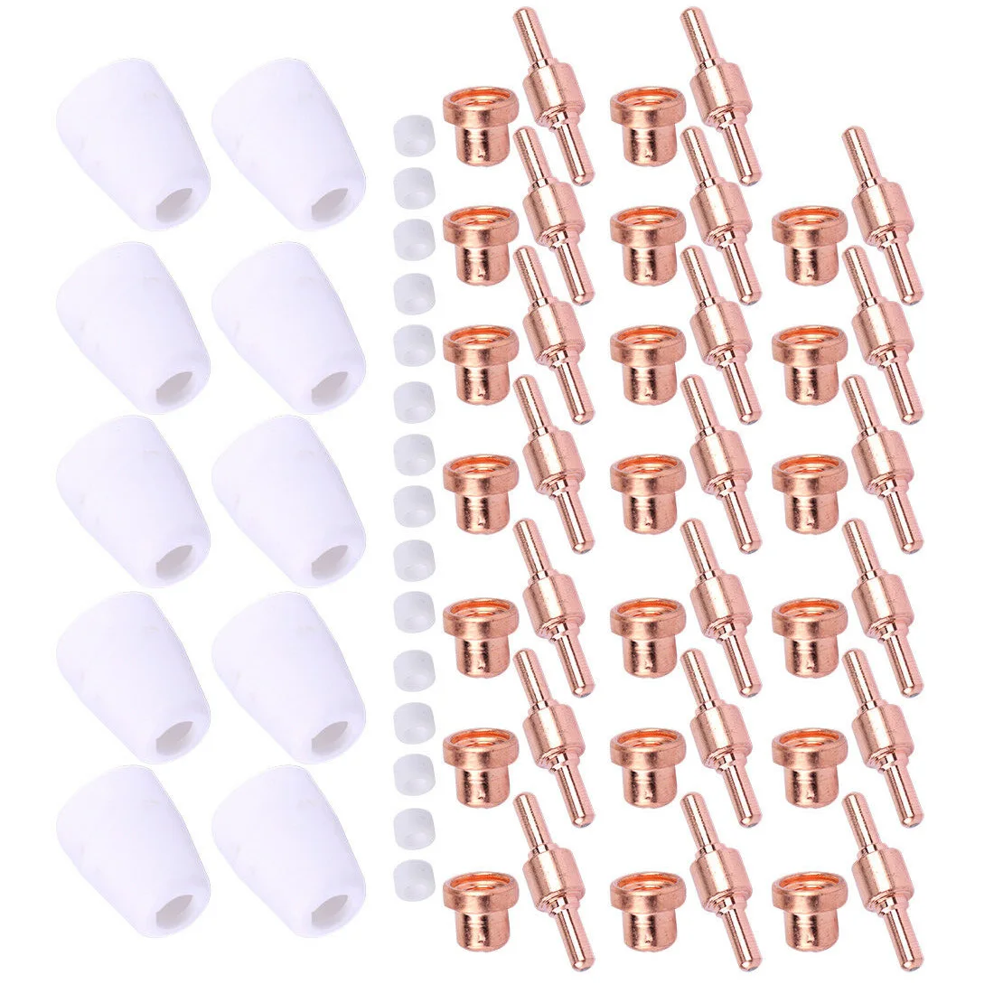 65x Tip Electrodes Shield Cups Fits LG-40 PT-31 CUT40 CUT50 Plasma Cutting Torch
65x Tip Electrodes Shield Cups Fits LG-40 PT-31 CUT40 CUT50 Plasma Cutting Torch