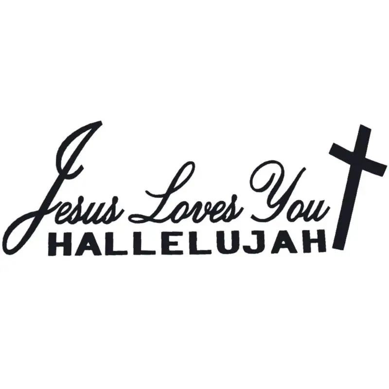 Автомобильный Стайлинг Jesus Loves You Hallelujah христианская Светоотражающая