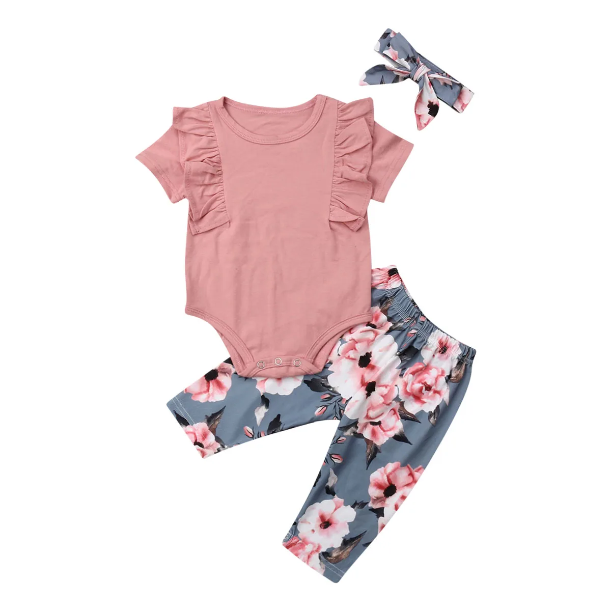 Kids Baby Girl Romper Solid Sleeve Top Cotton Floral Long Pant Trouser Headband 3PCS Girls Clothing
Kids Baby Girl Romper Solid Sleeve Top Cotton Floral Long Pant Trouser Headband 3PCS Girls Clothing