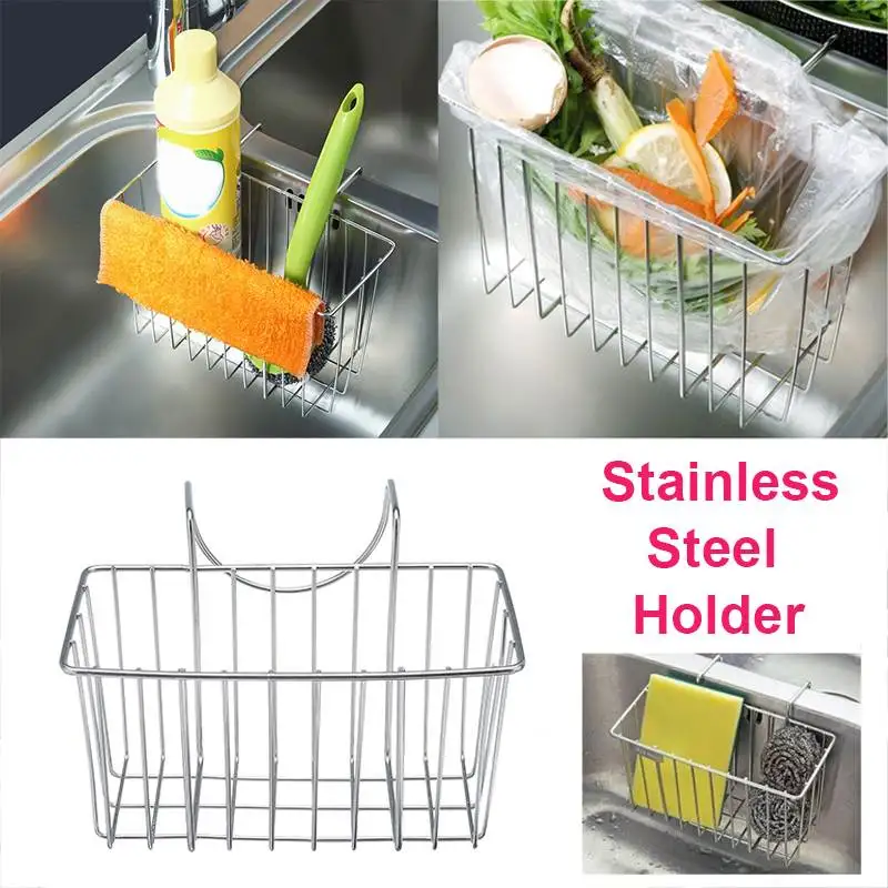 Stainless Steel Hanging Racks Kitchen Storage Organizer Kitchen Holder Sponge Sink Shelf Soap Sponge Drain Rack Bathroom Holder
Stainless Steel Hanging Racks Kitchen Storage Organizer Kitchen Holder Sponge Sink Shelf Soap Sponge Drain Rack Bathroom Holder