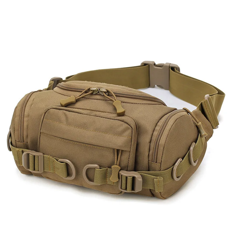 

600D Military Tactical Waist Bag Waterproof Fanny Pack Man Military Belt Pack Hiking Outdoor Shoulder Molle Hunting Fishing Bag