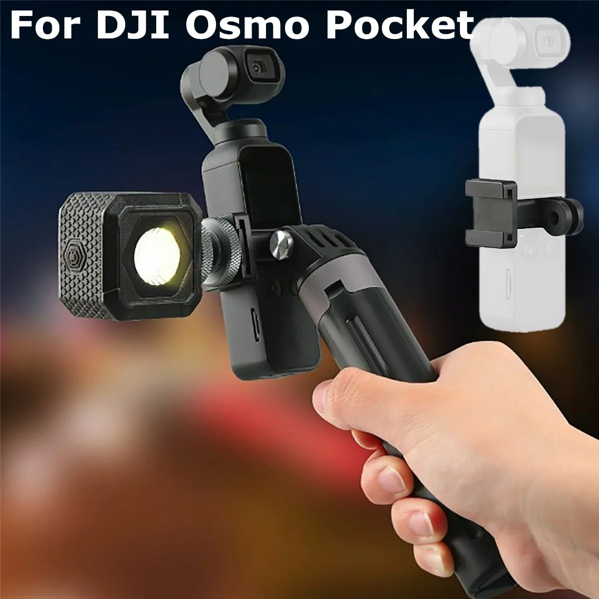 OSMO Pockets Data Port to Universal Mount Adapter For DJI OSMO Pockets Handheld Gimbal Expansion Holder Accessories
OSMO Pockets Data Port to Universal Mount Adapter For DJI OSMO Pockets Handheld Gimbal Expansion Holder Accessories