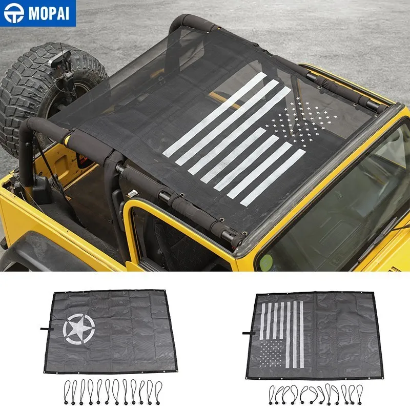 MOPAI Car Top Sunshade Cover for Jeep Wrangler TJ 1997-2006 Car Trunk Roof Anti UV Sun Protect Insulation Hammock Bed Rest Net
MOPAI Car Top Sunshade Cover for Jeep Wrangler TJ 1997-2006 Car Trunk Roof Anti UV Sun Protect Insulation Hammock Bed Rest Net