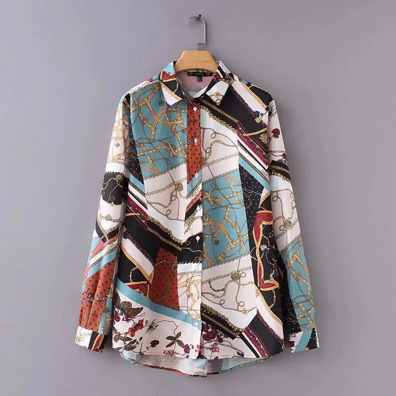 Women Vintage Print Shirt 2019 Spring Casual Business Blouses Fashion Ladies Long Sleeve Retro Tops Plus Size Womens Clothing
Women Vintage Print Shirt 2019 Spring Casual Business Blouses Fashion Ladies Long Sleeve Retro Tops Plus Size Womens Clothing