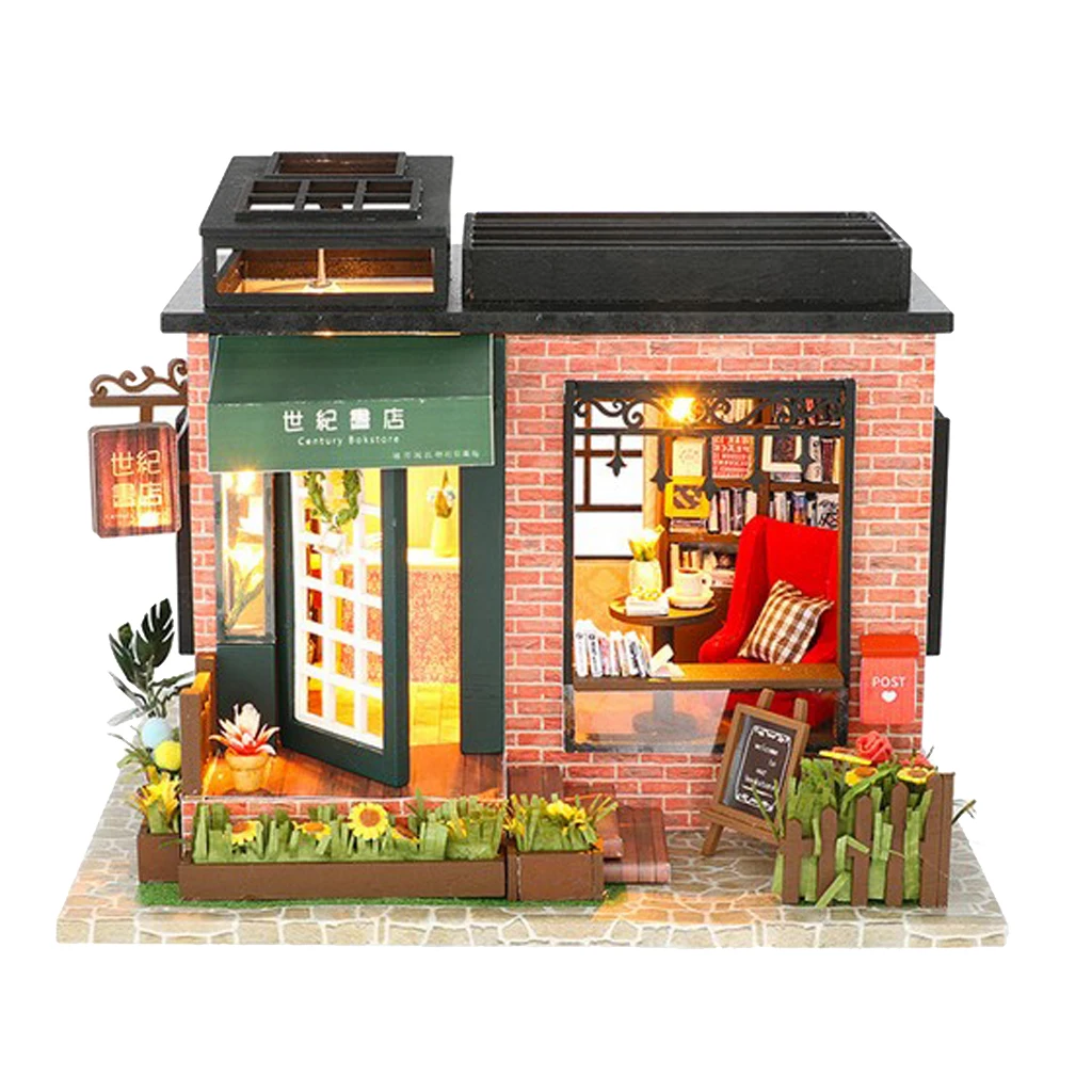 1/24 Dollhouse Miniatures Diorama DIY Accessories Kit Vintage Style Bookstore Bookshop House Kids Children Birthday Gift
1/24 Dollhouse Miniatures Diorama DIY Accessories Kit Vintage Style Bookstore Bookshop House Kids Children Birthday Gift