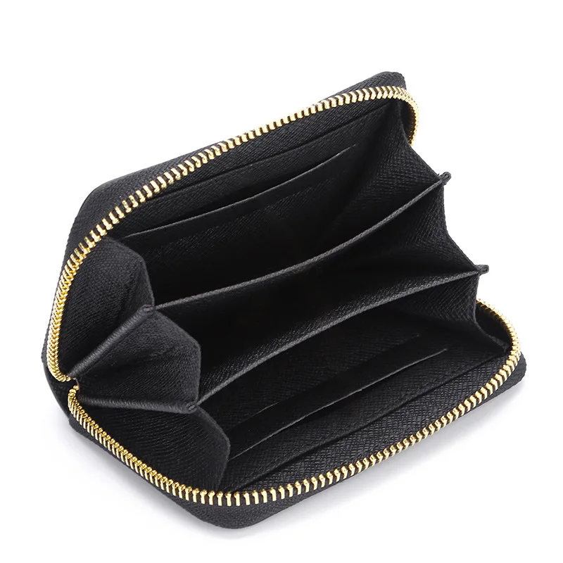 

Hot Short Paragraph Purse Zipper First Layer Cowhide Small Wallet Multi-Function Men's Card Bag Hand-Held Coin Bag
