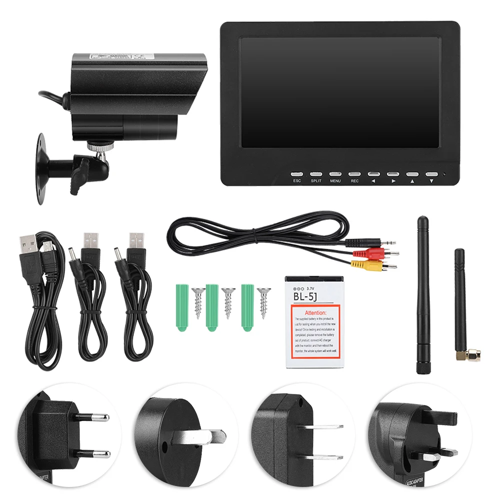 7inch 640 * 480 VGA HD Touchscreen Wireless Video Monitor Camera Night Vision Surveillance System
7inch 640 * 480 VGA HD Touchscreen Wireless Video Monitor Camera Night Vision Surveillance System