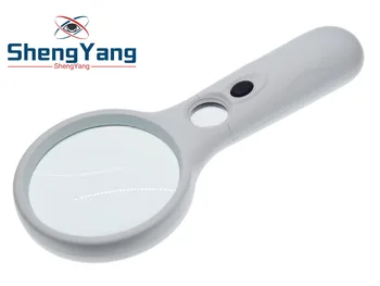 Handheld 3X 45X Illuminated Magnifier Microscope Magnifying Glass Aid Reading for Seniors loupe Jewelry Repair Tool With 3 LED
Handheld 3X 45X Illuminated Magnifier Microscope Magnifying Glass Aid Reading for Seniors loupe Jewelry Repair Tool With 3 LED