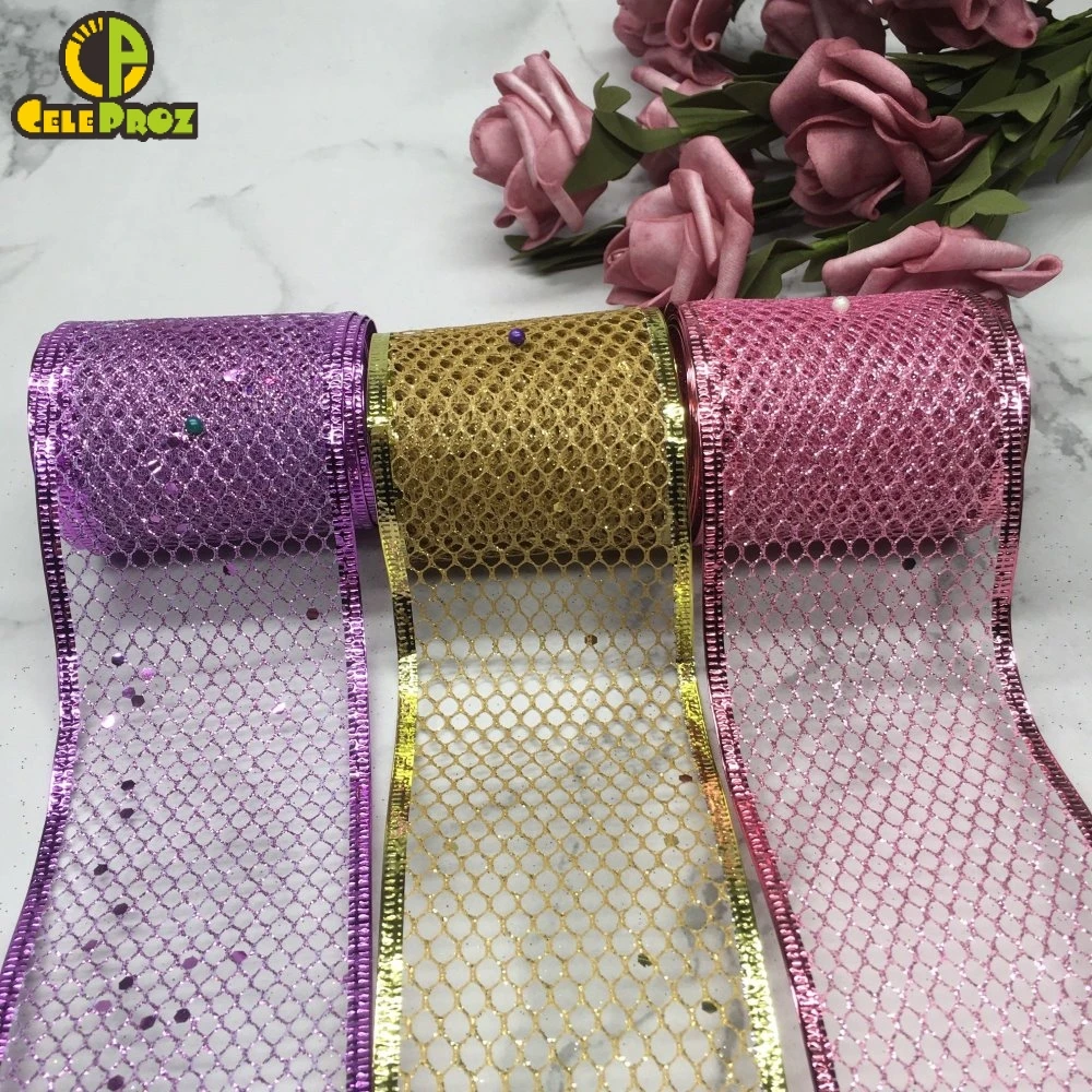 2M 2.5" Glitter Mesh Ribbon Sparkly Shinny Organza Tulle Ribbon Roll DIY Gift Package Handmade Material DIY Hairbow Accessories
2M 2.5" Glitter Mesh Ribbon Sparkly Shinny Organza Tulle Ribbon Roll DIY Gift Package Handmade Material DIY Hairbow Accessories