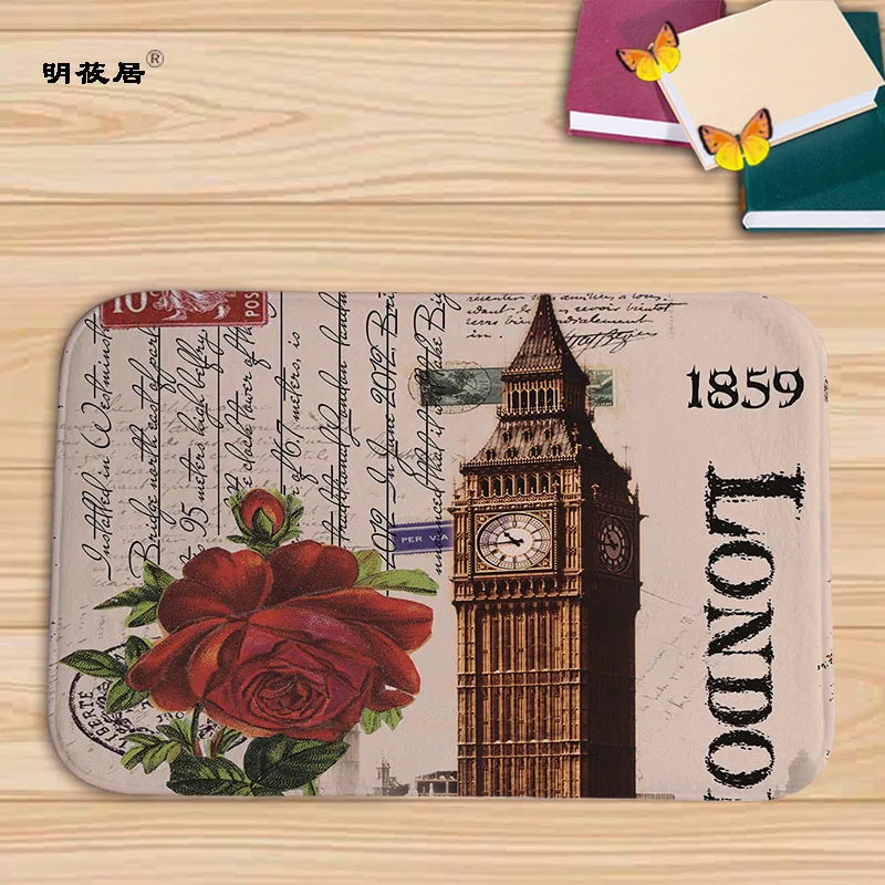 2018 Home Decor door mat 40x60cm floor mats soft kitchen carpet LONDON PARIS scenic buildings Retro Tapete living room anti-slip
2018 Home Decor door mat 40x60cm floor mats soft kitchen carpet LONDON PARIS scenic buildings Retro Tapete living room anti-slip