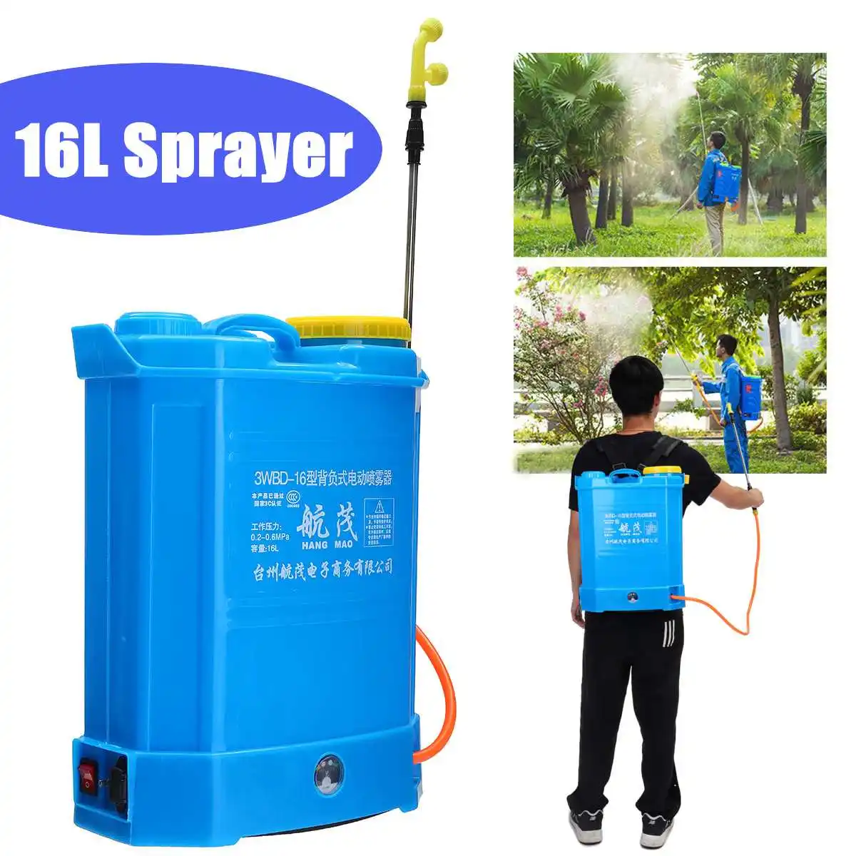 Backpack Garden Intelligent Sprayer Knapsack 16 Litre 12v 240v Battery Cordless Agricultural Pesticide Spray Equipment
Backpack Garden Intelligent Sprayer Knapsack 16 Litre 12v 240v Battery Cordless Agricultural Pesticide Spray Equipment