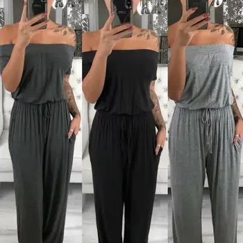 Hirigin Women Casual Off-shoulder Wide Legs Bodycon Jumpsuits Romper Playsuit Trousers Summer
Hirigin Women Casual Off-shoulder Wide Legs Bodycon Jumpsuits Romper Playsuit Trousers Summer