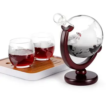800ml Globe Decanter Whiskey Sailing Wine Bottle Glass Craft Frosted Map Wine Household Wine Red Decanter
800ml Globe Decanter Whiskey Sailing Wine Bottle Glass Craft Frosted Map Wine Household Wine Red Decanter