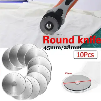 45MM/28MM 10Pcs Steel Circular Rotary Cutter Refill Blades Patchwork Fabric Leather Craft Sewing Quilting Fits Fiskars Cutters
45MM/28MM 10Pcs Steel Circular Rotary Cutter Refill Blades Patchwork Fabric Leather Craft Sewing Quilting Fits Fiskars Cutters