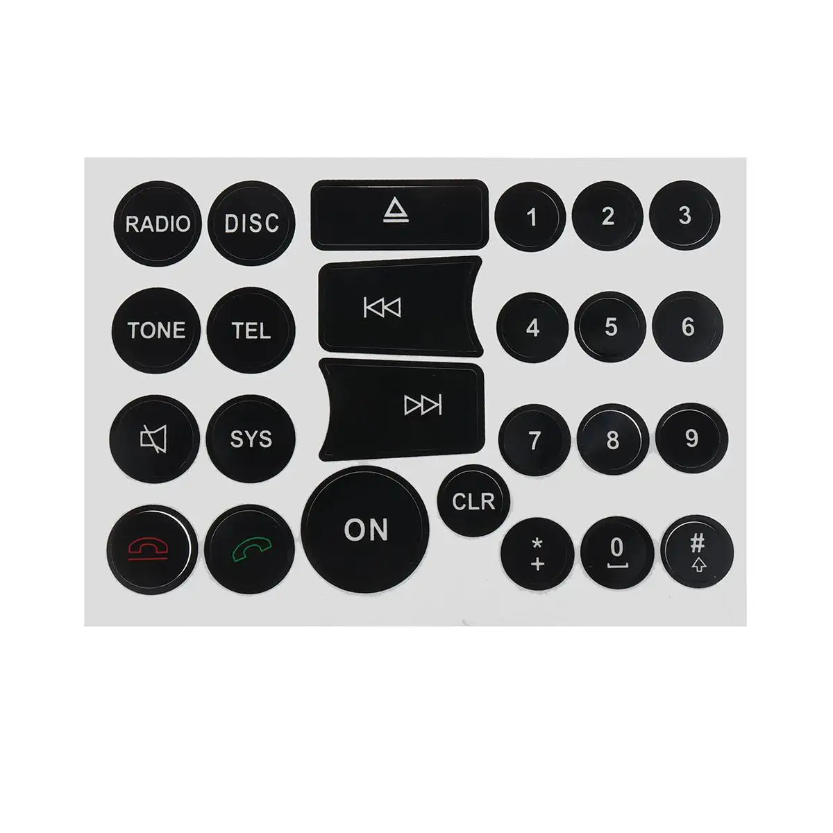 New Car Multi-Media Radio Button Repair Sticker Decals For Mercedes For Benz C Class E Class GLK W Class Cars 2007-2014
New Car Multi-Media Radio Button Repair Sticker Decals For Mercedes For Benz C Class E Class GLK W Class Cars 2007-2014
