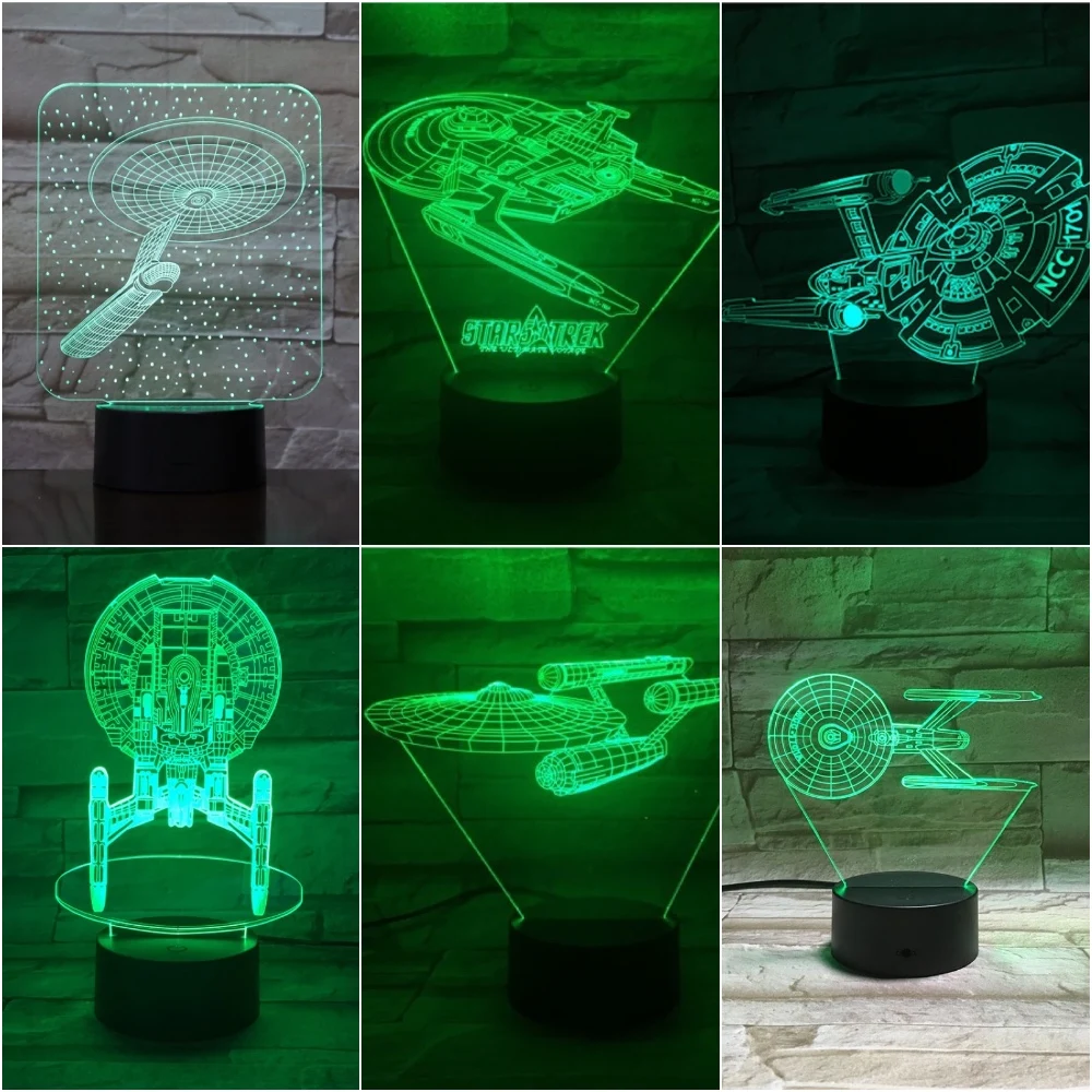 3D Led Night Light Lamp Star Trek USS Enterprise NCC-1701 Starship Kids Bedroom Decorative Light Child Birthday Gift Nightlight
3D Led Night Light Lamp Star Trek USS Enterprise NCC-1701 Starship Kids Bedroom Decorative Light Child Birthday Gift Nightlight