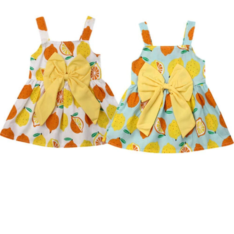 Kids Baby Girls Dress Princess Strap Pageant Tutu Dresses Hot New Baby Girl Dress Fruit Printed Sleeveless Bow Dress For Girls
Kids Baby Girls Dress Princess Strap Pageant Tutu Dresses Hot New Baby Girl Dress Fruit Printed Sleeveless Bow Dress For Girls