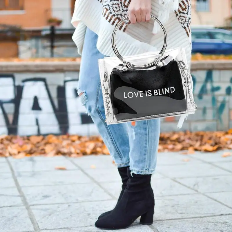 Simple Fashion Women Crossbody Bags Transparent Composite Bag Shoulder Messenger Bags Chain Handbag Tote 2019 Hot Selling
Simple Fashion Women Crossbody Bags Transparent Composite Bag Shoulder Messenger Bags Chain Handbag Tote 2019 Hot Selling