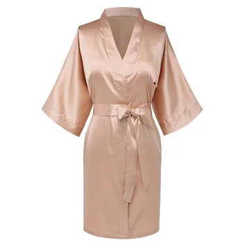 New Women Wedding Robe Summer Satin Sleepwear Home Dress Female Casual Kimono Robes Evening Nightgown Sexy Rayon Nightwear
New Women Wedding Robe Summer Satin Sleepwear Home Dress Female Casual Kimono Robes Evening Nightgown Sexy Rayon Nightwear