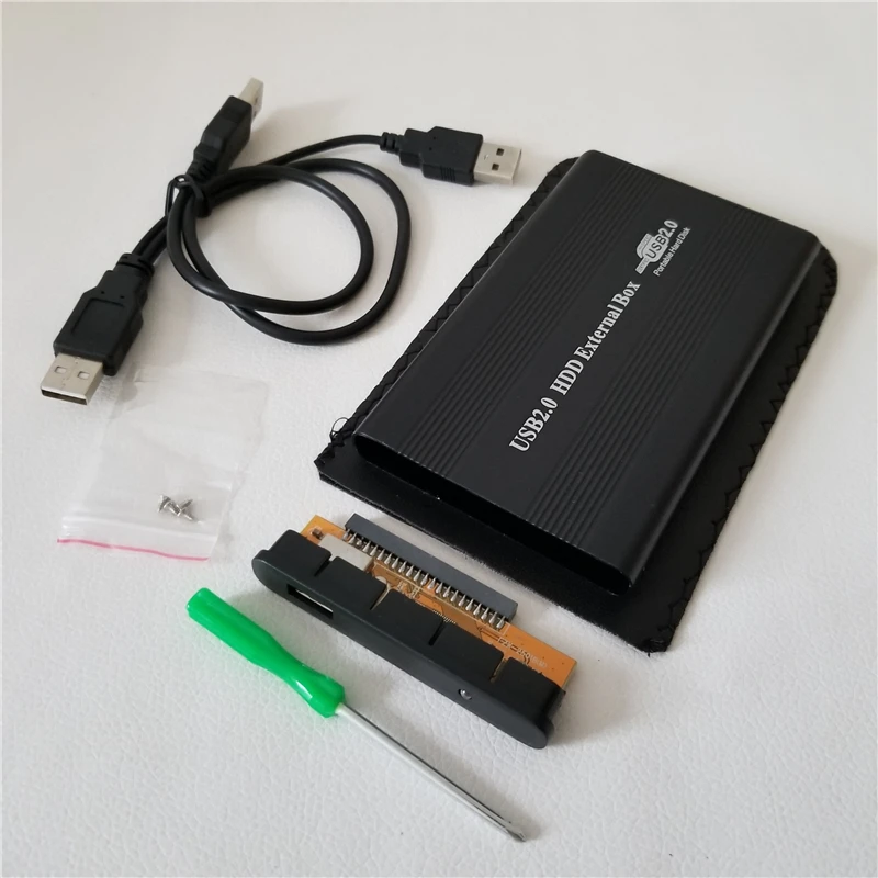 2.5'' IDE Hard Drive Disk Box External USB 2.0 Notebook Hard Disk Box Black Component
2.5'' IDE Hard Drive Disk Box External USB 2.0 Notebook Hard Disk Box Black Component