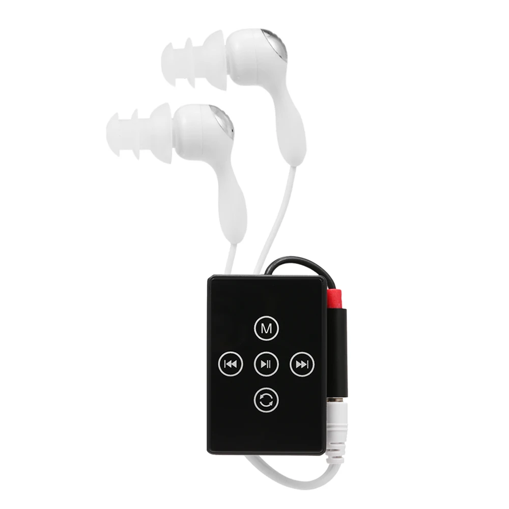 Mp3 плеер K12 IPX8 водонепроницаемый мини 8 ГБ с наушниками fm радио задней клипсой для