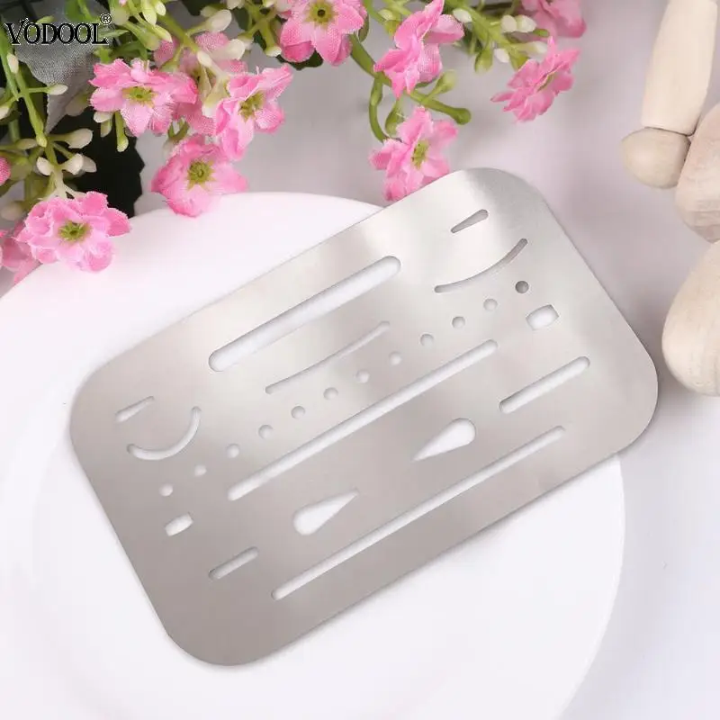 Stainless Steel Erasing Shield Hollow Out Drawing Drafting Polishing Rulers Accurate Tool Drawing Sewing Ruler Office Supplies
Stainless Steel Erasing Shield Hollow Out Drawing Drafting Polishing Rulers Accurate Tool Drawing Sewing Ruler Office Supplies