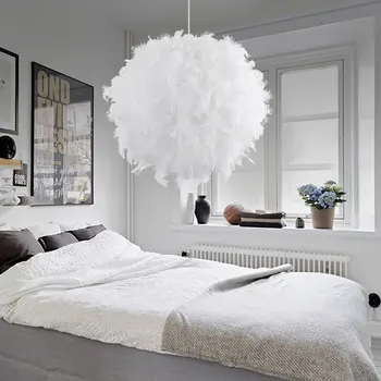 Pendant Light E26/E27 Feather Romantic Pendant Lamp For Bedroom Living Room Lighting Hanglamp Goose Feather Suspension Luminaire
Pendant Light E26/E27 Feather Romantic Pendant Lamp For Bedroom Living Room Lighting Hanglamp Goose Feather Suspension Luminaire