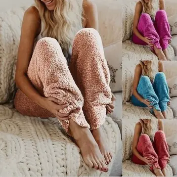 Fashion Women's Pants Warm Winter Casual Long Trousers Comfy Soft Fleece Loose Pants Females Housewear Clothes
Fashion Women's Pants Warm Winter Casual Long Trousers Comfy Soft Fleece Loose Pants Females Housewear Clothes