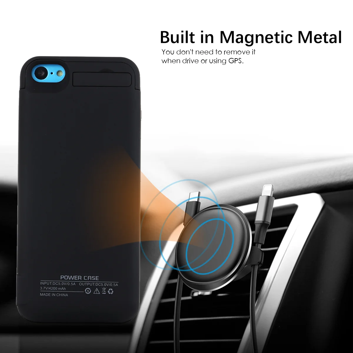 For iPhone SE 5SE 5 5S Battery Charger Case 4200mAh Power Bank Charging Case Cover with Hidden Kickstand for iPhone 5S phone
For iPhone SE 5SE 5 5S Battery Charger Case 4200mAh Power Bank Charging Case Cover with Hidden Kickstand for iPhone 5S phone