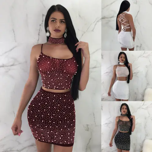 3pcs Women Bodycon Crop Top +Skirt+Choker Set Bandage Party Ladies Skinny Sequins Skinny Sexy Clothing Set Female
3pcs Women Bodycon Crop Top +Skirt+Choker Set Bandage Party Ladies Skinny Sequins Skinny Sexy Clothing Set Female