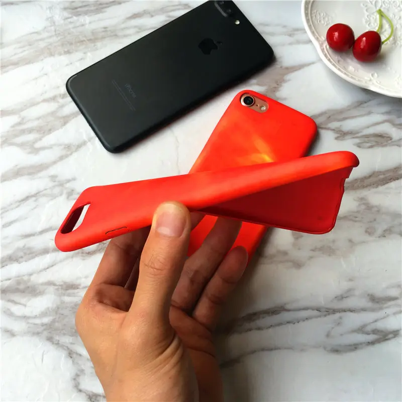 Heat Sensitive Mobile Phone Color Changed Soft Protective Back Shell for iPhone 6s 7P 8 8Plus Cold Thermal Fluorescent
Heat Sensitive Mobile Phone Color Changed Soft Protective Back Shell for iPhone 6s 7P 8 8Plus Cold Thermal Fluorescent