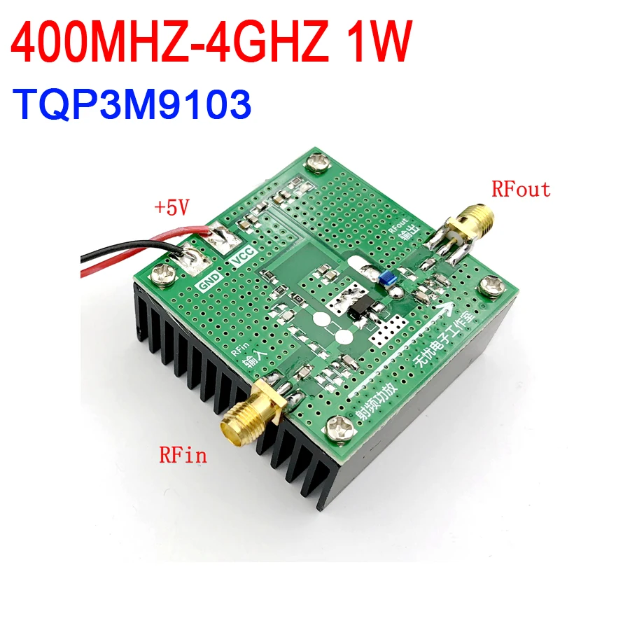 TQP3M9103 400 MHZ-4 GHZ 1W hing linearity power amplifier development board with heat sink FOR BTS transceivers
TQP3M9103 400 MHZ-4 GHZ 1W hing linearity power amplifier development board with heat sink FOR BTS transceivers