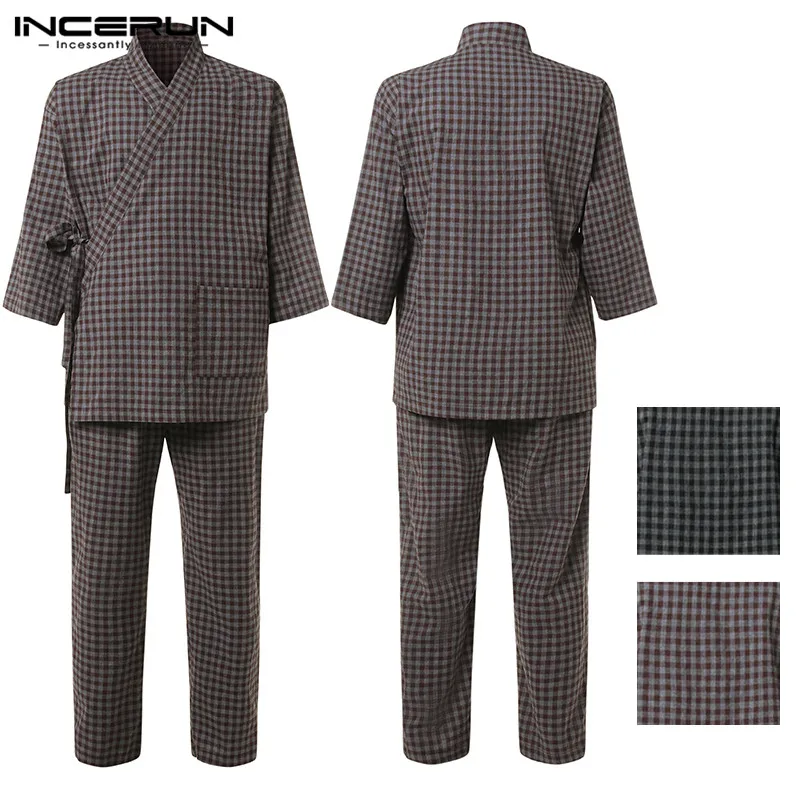 Japanese Traditional Pajama 2Pcs/Set Male Sleepwear Loungewear Men Robe Gown Striped 5XL Loose Cotton Plain Kimono Bathrobe Suit
Japanese Traditional Pajama 2Pcs/Set Male Sleepwear Loungewear Men Robe Gown Striped 5XL Loose Cotton Plain Kimono Bathrobe Suit