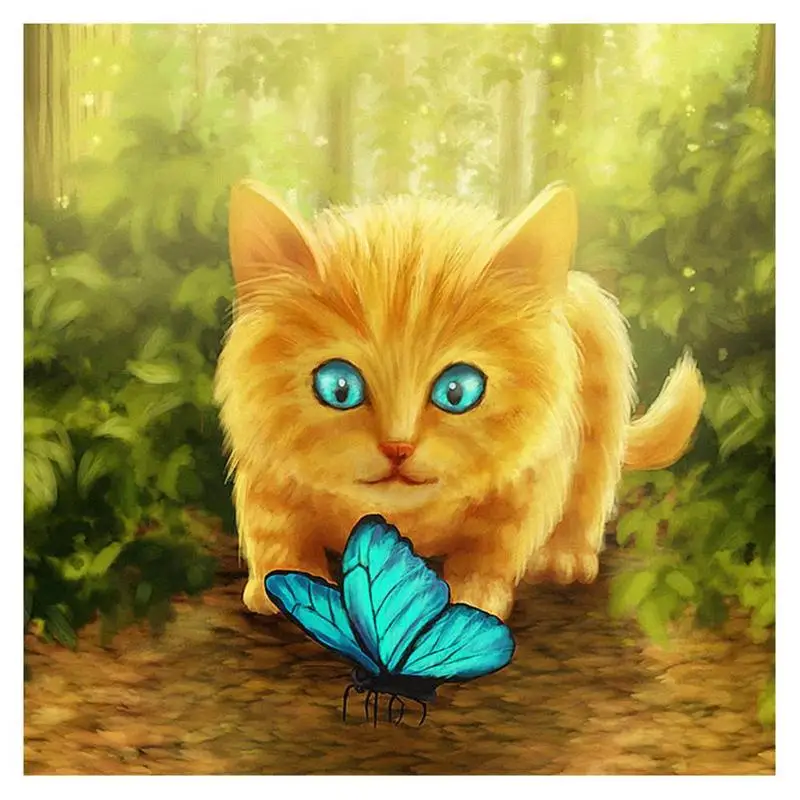 5D DIY Full Drill Diamond Painting Cute Cat Butterfly Cross Stitch Mosaic Handmade Craft Home Decor home decoration accessories
5D DIY Full Drill Diamond Painting Cute Cat Butterfly Cross Stitch Mosaic Handmade Craft Home Decor home decoration accessories