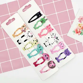 6 PCS Cute Animal Shaped Cartoon Hair Clip Metal Paint Girl Hair Clip Baby Print Hairpins For Children Baby Headdress Accessory
6 PCS Cute Animal Shaped Cartoon Hair Clip Metal Paint Girl Hair Clip Baby Print Hairpins For Children Baby Headdress Accessory