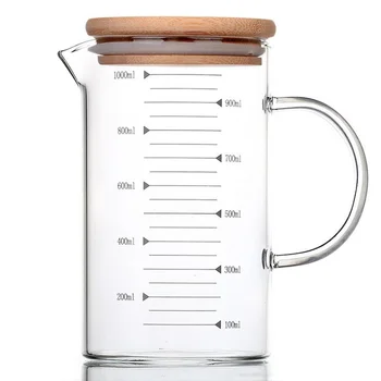 33.81oz Borosilicate Heat-Resistant Glass Scale Cup Measuring Cup Transparent Beaker Milk Coffee Cup Microwave Baking Glass Cup
33.81oz Borosilicate Heat-Resistant Glass Scale Cup Measuring Cup Transparent Beaker Milk Coffee Cup Microwave Baking Glass Cup