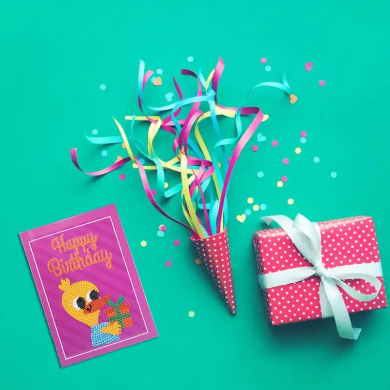 DIY Cute Happy Birthday Diamond Painting Greeting Cards Postcards Cartoon Animal Painting Embroidery Cross Stitch Kits Craft
DIY Cute Happy Birthday Diamond Painting Greeting Cards Postcards Cartoon Animal Painting Embroidery Cross Stitch Kits Craft