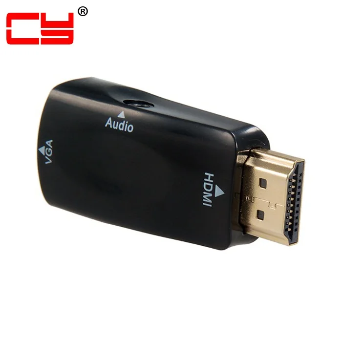 HDMI to VGA Output Video Adapter with 3.5mm Audio Cable for TV & Projector & Monitor & Tablet & Mobile Phone
HDMI to VGA Output Video Adapter with 3.5mm Audio Cable for TV & Projector & Monitor & Tablet & Mobile Phone