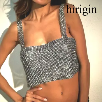 Adjustable Tees Club Women Party Tank Tops Metal Mesh Strap Sheath Draped Spark Diamonds Neck Halter Backless Sexy Pullover 2019
Adjustable Tees Club Women Party Tank Tops Metal Mesh Strap Sheath Draped Spark Diamonds Neck Halter Backless Sexy Pullover 2019