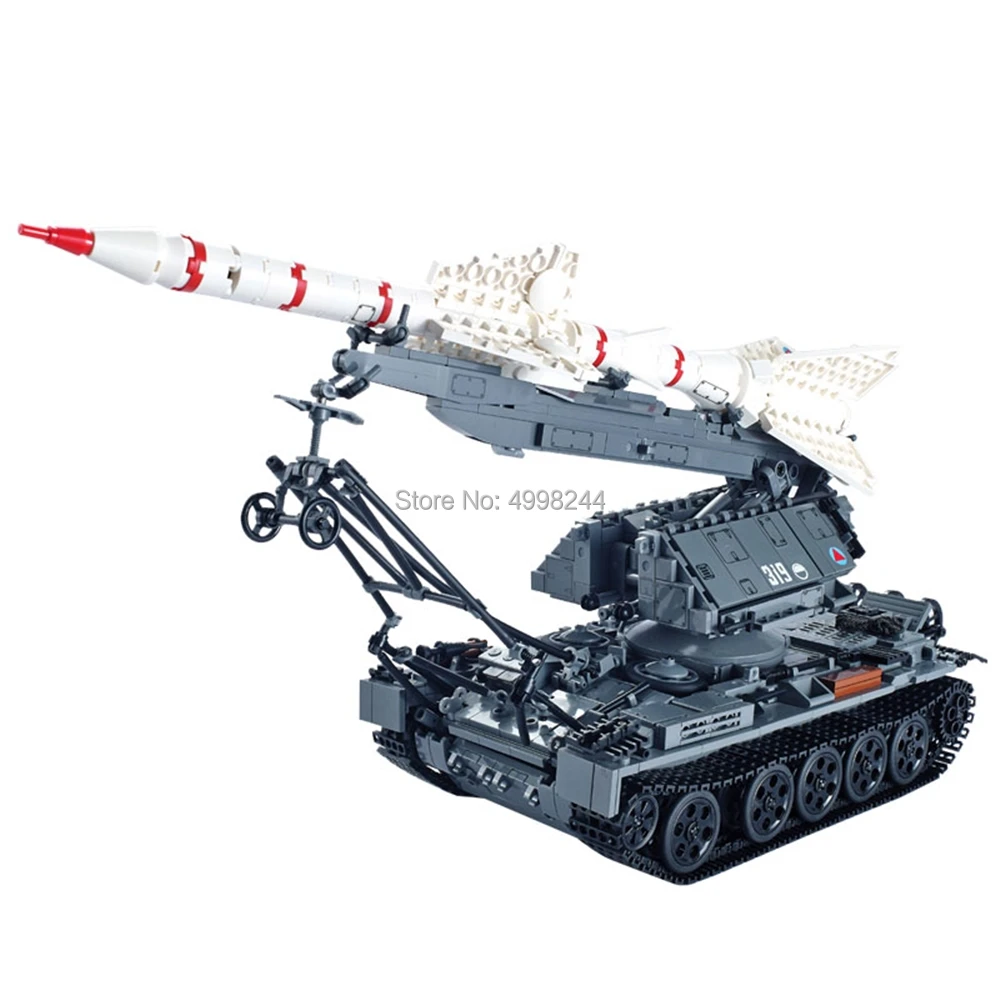 XB06003 1623Pcs Military Army SA-2 Guideline Missile Tank 4 Figures Building Blocks Bricks Toy
XB06003 1623Pcs Military Army SA-2 Guideline Missile Tank 4 Figures Building Blocks Bricks Toy