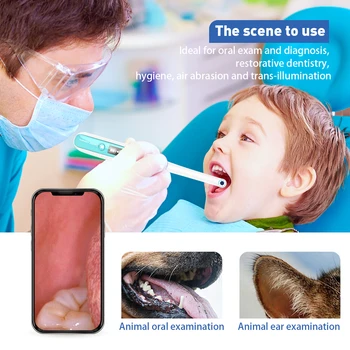 New WIFI Portable Handheld Reusable WIFI 2.0MP HD Intraoral Camera Endoscope of Teeth and Oral with 8 LEDs
New WIFI Portable Handheld Reusable WIFI 2.0MP HD Intraoral Camera Endoscope of Teeth and Oral with 8 LEDs