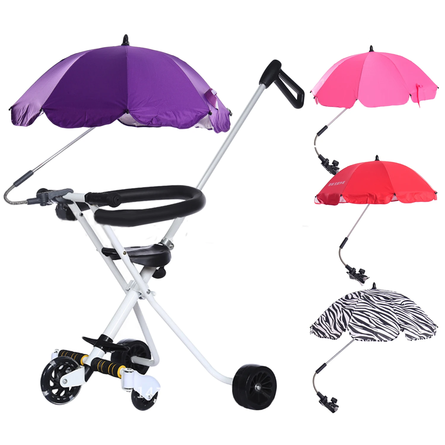 Baby Stroller Umbrella Adjustable Pram UV/Rain Umbrella Pushchair Sun Shade Parasol Sunshade Umbrella with Swivel Connector
Baby Stroller Umbrella Adjustable Pram UV/Rain Umbrella Pushchair Sun Shade Parasol Sunshade Umbrella with Swivel Connector