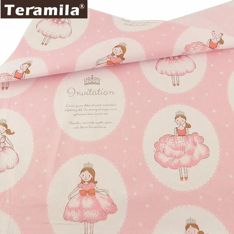 Teramila New Pink tela de princesas Design 100% Cotton Sewing Fabric Tecido Scrapbooking Textile DIY Patchwork Cloth Tissu
Teramila New Pink tela de princesas Design 100% Cotton Sewing Fabric Tecido Scrapbooking Textile DIY Patchwork Cloth Tissu